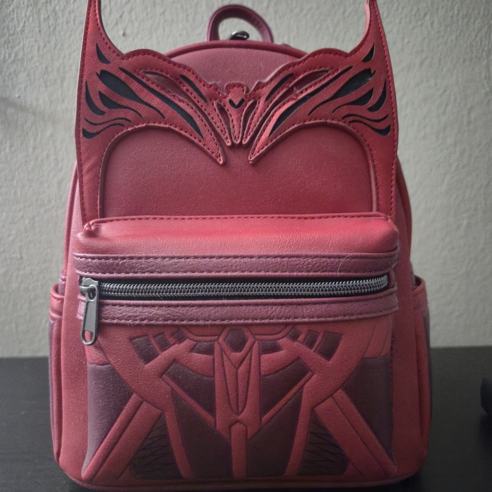 Loungefly Red and Black Mini Backpack- Wanda Vision